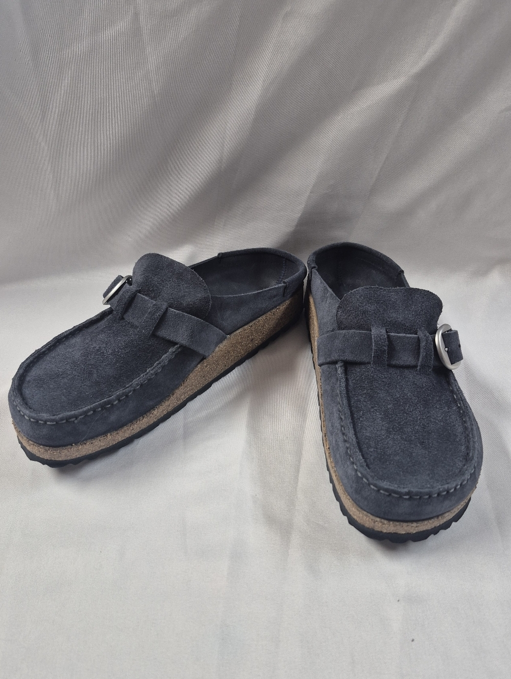 Birkenstock Buckley Suede Clog Navy Suede Women's Size 7 US/ 38 EU **EUC
